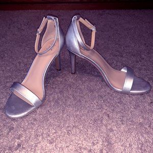 Silver stilettos
